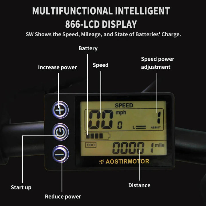 AostirMotors A20 500w Fat Tire Folding eBike