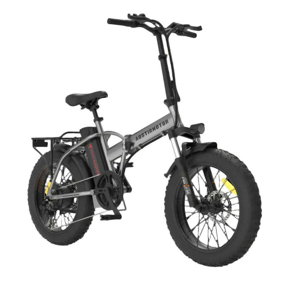 Aostirmotor A30 Folding Electric Bike 20 inch Fat Tire , with 750W Motor, 48V 12.5AH