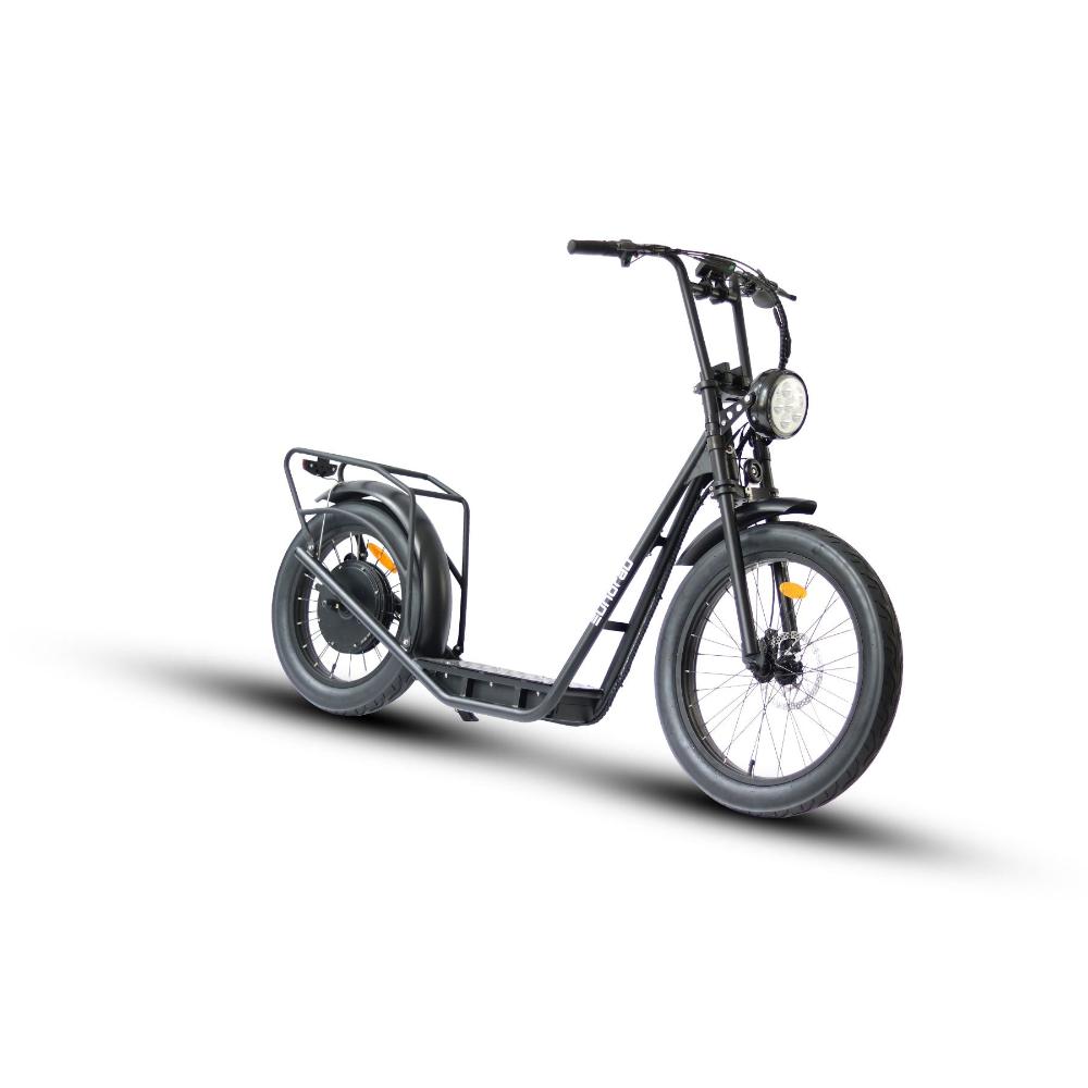 Eunorau Jumbo 1000W Long-Range Electric Kick Bike Scooter black with LCD display