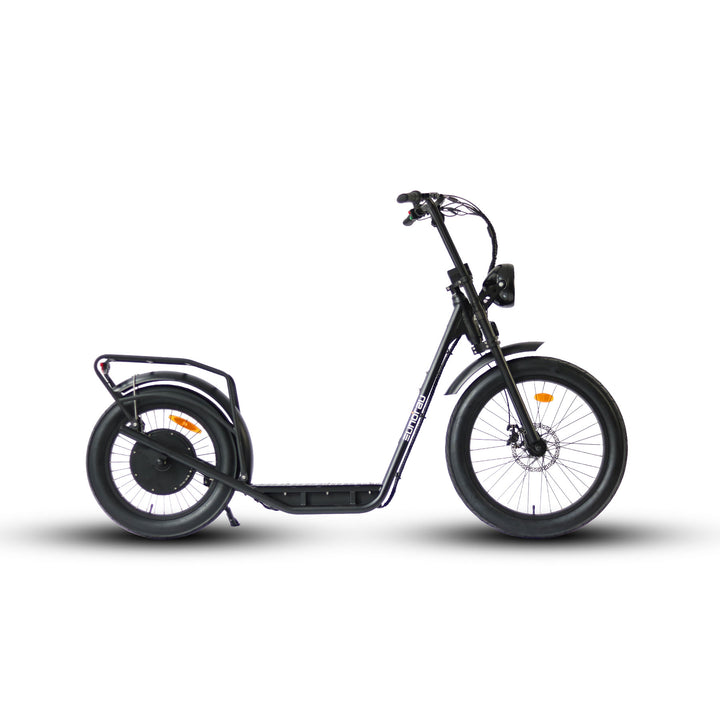 Eunorau Jumbo 1000W Long-Range Electric Kick Bike Scooter right side view with LCD display