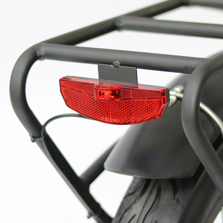 Eunorau Jumbo 1000W Long-Range Electric Kick Bike Scooter with LCD display rear brake light view