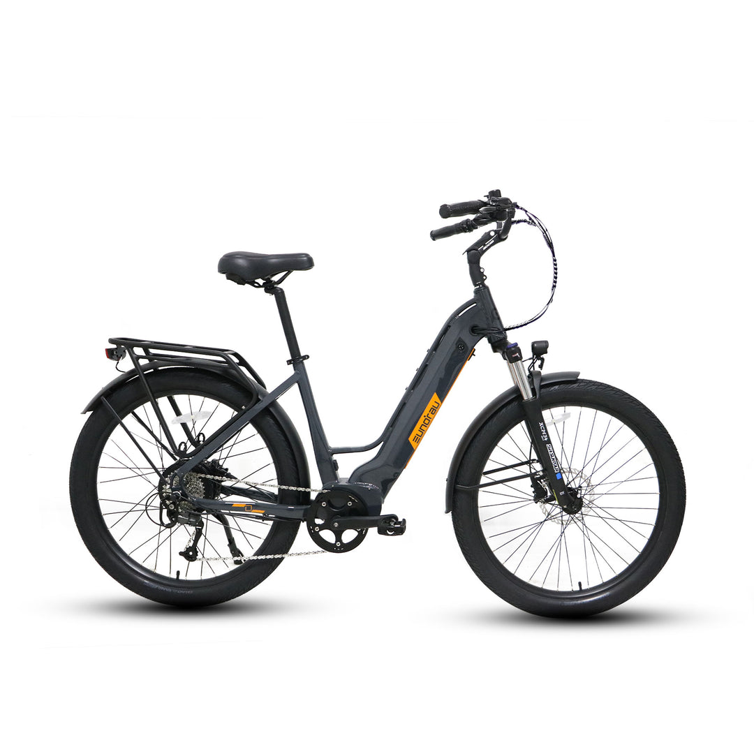 Right Side view of Eunorau Meta275 -ST Step-Through 500W Electric Cruiser Bike with Torque Sensor for Commuters