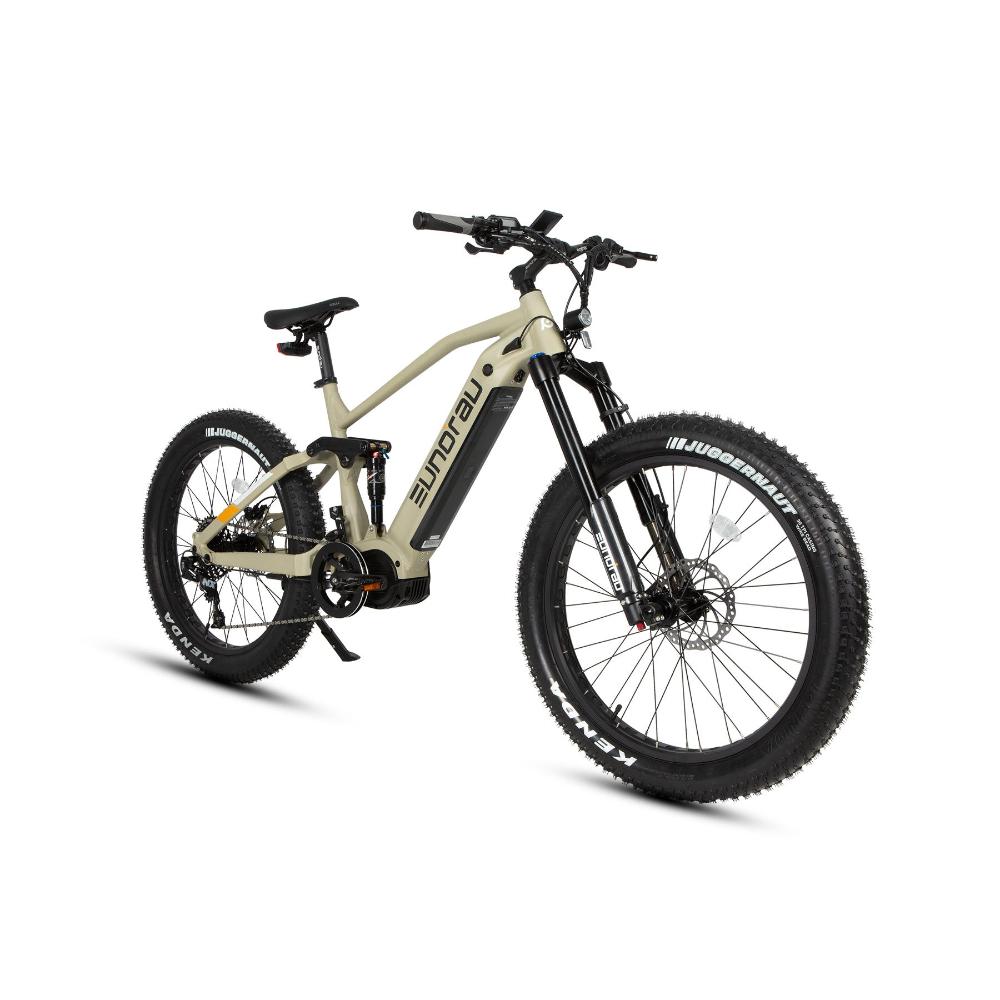 Specter-S Fat Tire Electric Mountain Bike by Eunorau - High-performance off-road eBike with Bafang Ultra Mid-Drive Motor, dual battery option, advanced suspension, and rugged 26” fat tires, designed for hunters, adventurers, and trail enthusiasts."