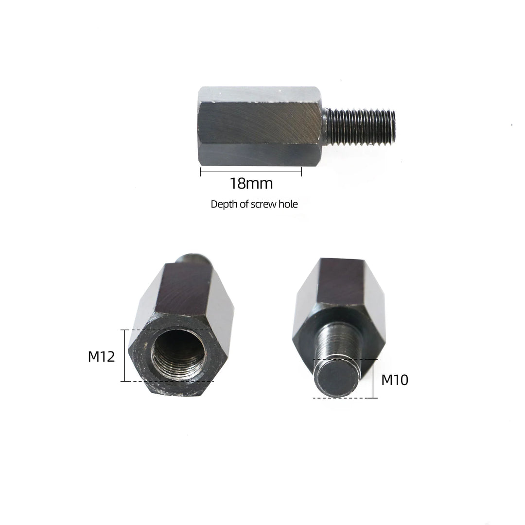 EUNORAU M12 to M10 Trailer Hitch Adapter for Hub Motor Ebike