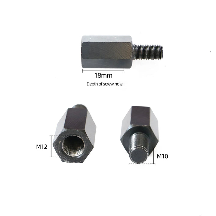 EUNORAU M12 to M10 Trailer Hitch Adapter for Hub Motor Ebike